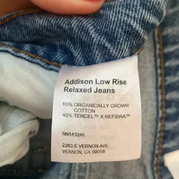 Reformation 31 Addison Low Rise Relaxed Jeans - Picture 7 of 11
